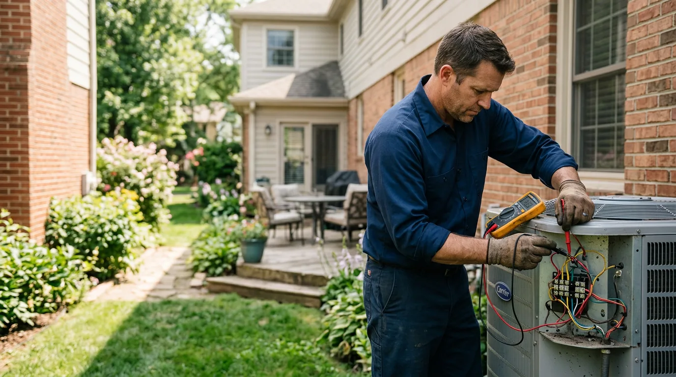 HVAC technician working near Rothville, MO